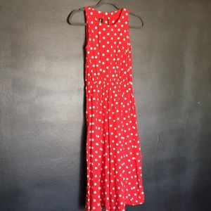 Red and white polka dot sundress